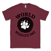 Burgundy World Wildlife Day Classic Tee - Bettercallsaul