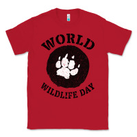 Red World Wildlife Day Classic Tee - Bettercallsaul
