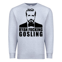 Heather Grey ryan fucking gosling Premium Sweatshirt - tuanDangUi