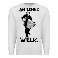 Oatmeal Heather lawrence welk   name   the black stencil Premium Sweatshirt - tuanDangUi