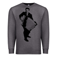 Charcoal Heather lawrence welk   no name   the black stencil Premium Sweatshirt - tuanDangUi