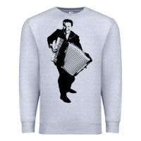 Heather Grey lawrence welk   no name   the black stencil Premium Sweatshirt - tuanDangUi