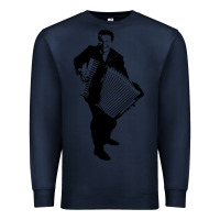 Navy lawrence welk   no name   the black stencil Premium Sweatshirt - tuanDangUi
