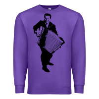 Purple lawrence welk   no name   the black stencil Premium Sweatshirt - tuanDangUi