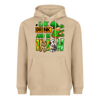 Mushroom Eat drink and be Irish St. Patrick's Heavyweight Hoodie - LillyAllenDesigns