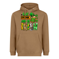 Toasted Coconut Eat drink and be Irish St. Patrick's Heavyweight Hoodie - LillyAllenDesigns