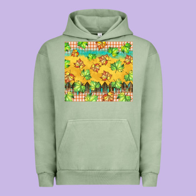 Fall Leaf Tumbler Urban Hoodie Designed By Barkaloodesign