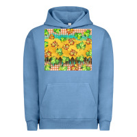 Pigment Pebble Blue fall leaf tumbler Urban Hoodie - BarkalooDesign
