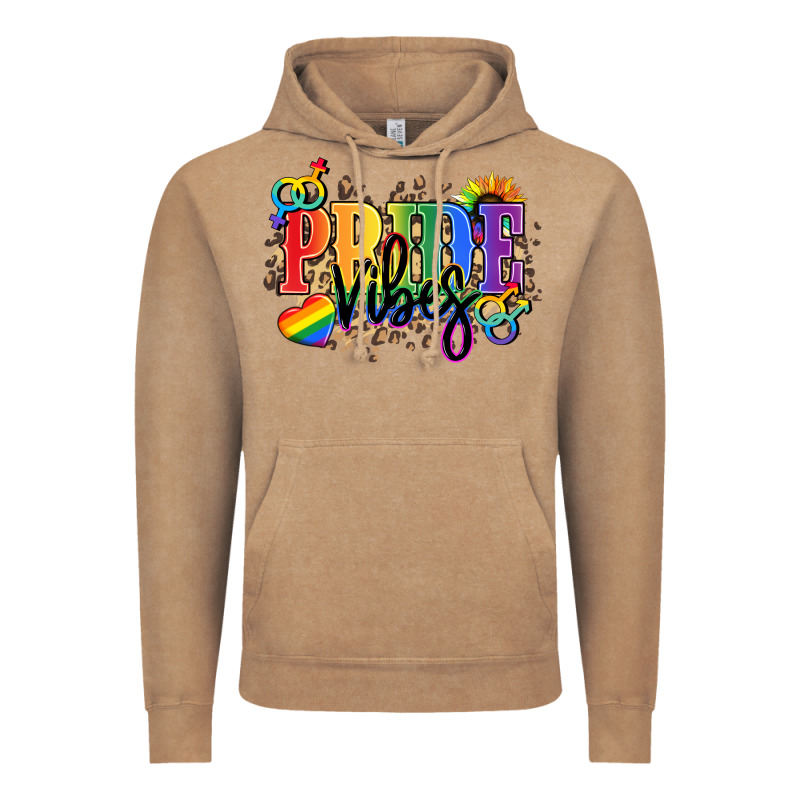 Pride Vibes Vintage Hoodie by NancyCooperArtShop | Teevron