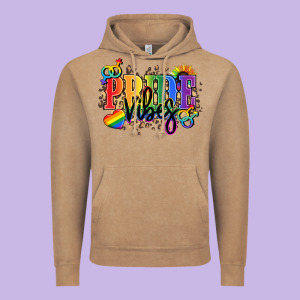 Pride Vibes Vintage Hoodie Designed By Nancycooperartshop