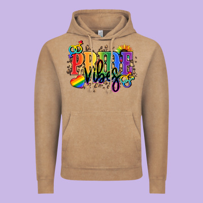 Pride Vibes Vintage Hoodie Designed By Nancycooperartshop