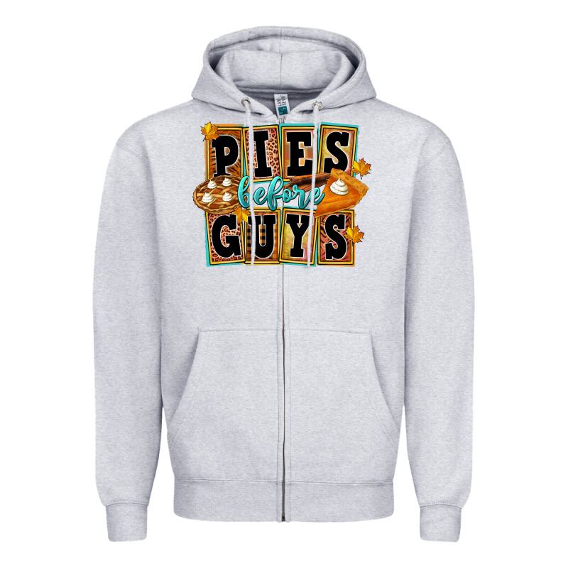 Pies Before Guys Zipper Hoodie by FaDigitalArtStudio | Teevron
