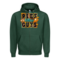 Sports Green pies before guys Zipper Hoodie - FaDigitalArtStudio