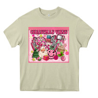 Mossy 3d retro pink christmas vibes Heavy Core Tee - MaliasSmallBusiness
