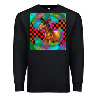 Black Halloween Quarter Horse Premium Sweatshirt - LillyAllenDesigns