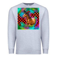 Heather Grey Halloween Quarter Horse Premium Sweatshirt - LillyAllenDesigns