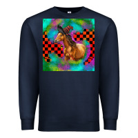 Navy Halloween Quarter Horse Premium Sweatshirt - LillyAllenDesigns