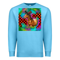 Ocean Blue Halloween Quarter Horse Premium Sweatshirt - LillyAllenDesigns