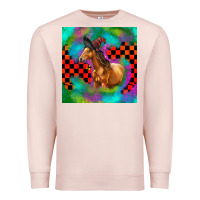 Pale Pink Halloween Quarter Horse Premium Sweatshirt - LillyAllenDesigns