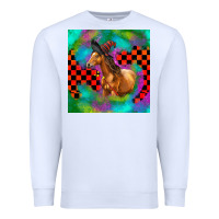 White Halloween Quarter Horse Premium Sweatshirt - LillyAllenDesigns
