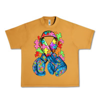 Peanut Butter autism awareness with boxing gloves Urban Heavy Tee - NancyCooperArtShop