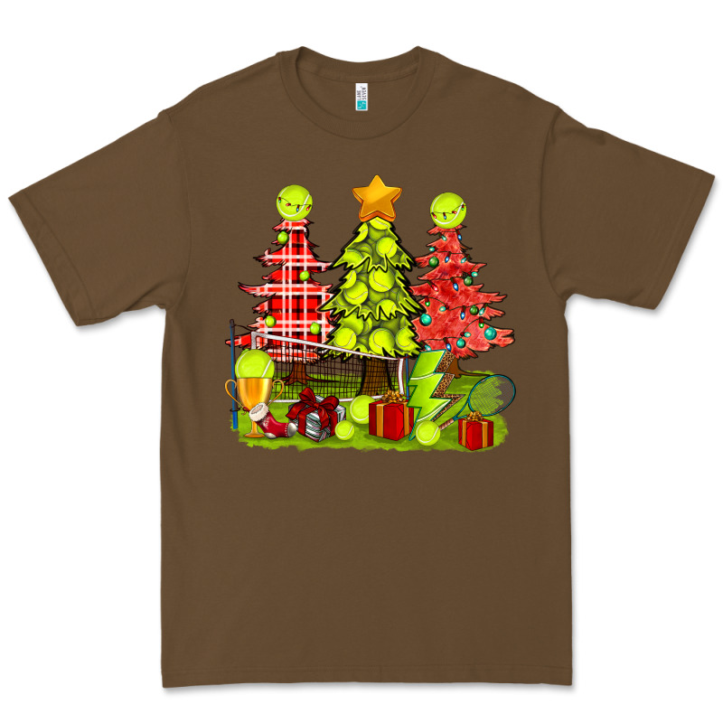 Christmas With Tennis Trees Premium Tee by BundleAndBundleShop | Teevron