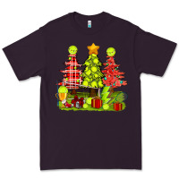 Plum Christmas With Tennis Trees Premium Tee - BundleAndBundleShop