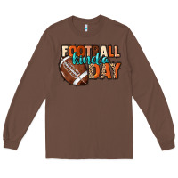 Chestnut Football kinda day Long Sleeve Tee - HowdyJamesFarm