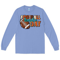 Colony Blue Football kinda day Long Sleeve Tee - HowdyJamesFarm