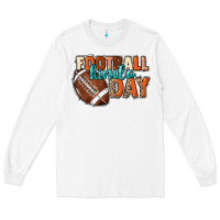 White Football kinda day Long Sleeve Tee - HowdyJamesFarm