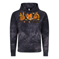 Cloud Black Peace Love Thanksgiving Vintage Hoodie - texasbilliewilder