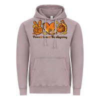 Vintage Zinc Peace Love Thanksgiving Vintage Hoodie - texasbilliewilder