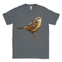 Charcoal Heather Ccarolina Wren Classic Tee - LillyAllenDesigns