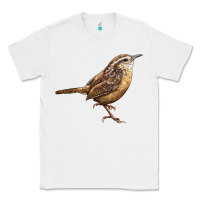 White Ccarolina Wren Classic Tee - LillyAllenDesigns
