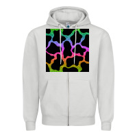 Dove Grey cow glitter seamless pattern Zipper Hoodie - BundleAndBundleShop