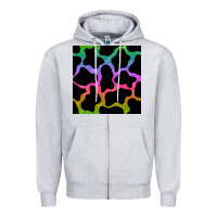 Heather Grey cow glitter seamless pattern Zipper Hoodie - BundleAndBundleShop