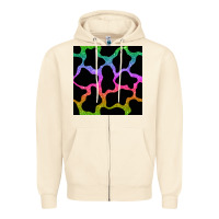 Sandshell cow glitter seamless pattern Zipper Hoodie - BundleAndBundleShop