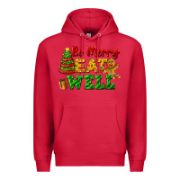 Cardinal be merry eat well Premium Hoodie - FaDigitalArtStudio