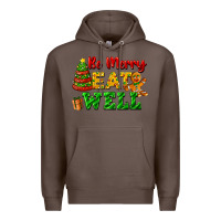 Coffee be merry eat well Premium Hoodie - FaDigitalArtStudio