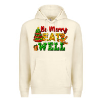 Sandshell be merry eat well Premium Hoodie - FaDigitalArtStudio