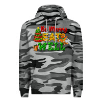 Slate Camo be merry eat well Premium Hoodie - FaDigitalArtStudio