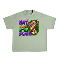 Oil Green Eat Drink and Be Scary with Halloween Urban Heavy Tee - texasbilliewilder