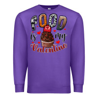 Purple Food İs My Valentine Premium Sweatshirt - SublimationCraftShop