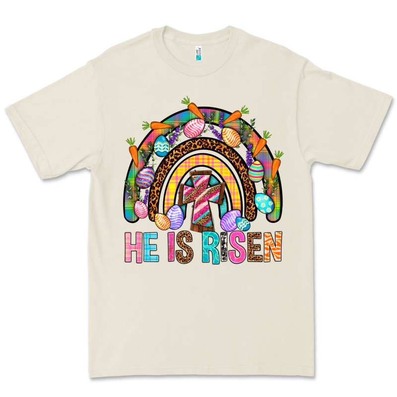 He Is Risen Rainbow Premium Tee by BundleAndBundleShop | Teevron