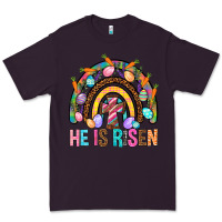 Plum He Is Risen Rainbow Premium Tee - BundleAndBundleShop