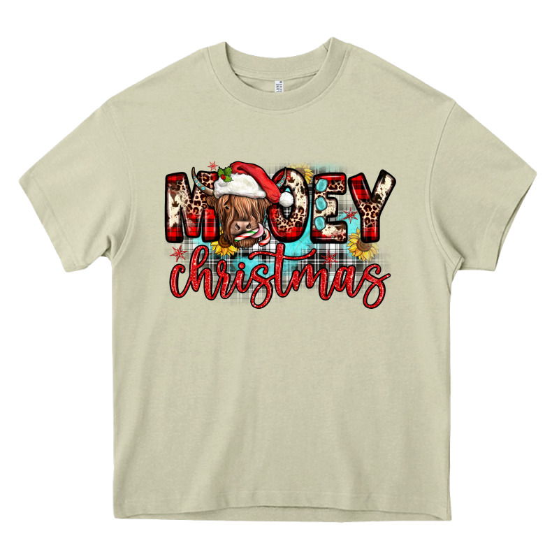 Mooey Christmas Sunflower Heavy Core Tee by JahusDesignShop | Teevron
