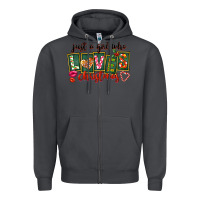 Smoke Just A Girl Who Loves Christmas Zipper Hoodie - FaDigitalArtStudio