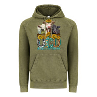Vintage Olive Obsessive Cow Disorder with Cows Vintage Hoodie - texasbilliewilder