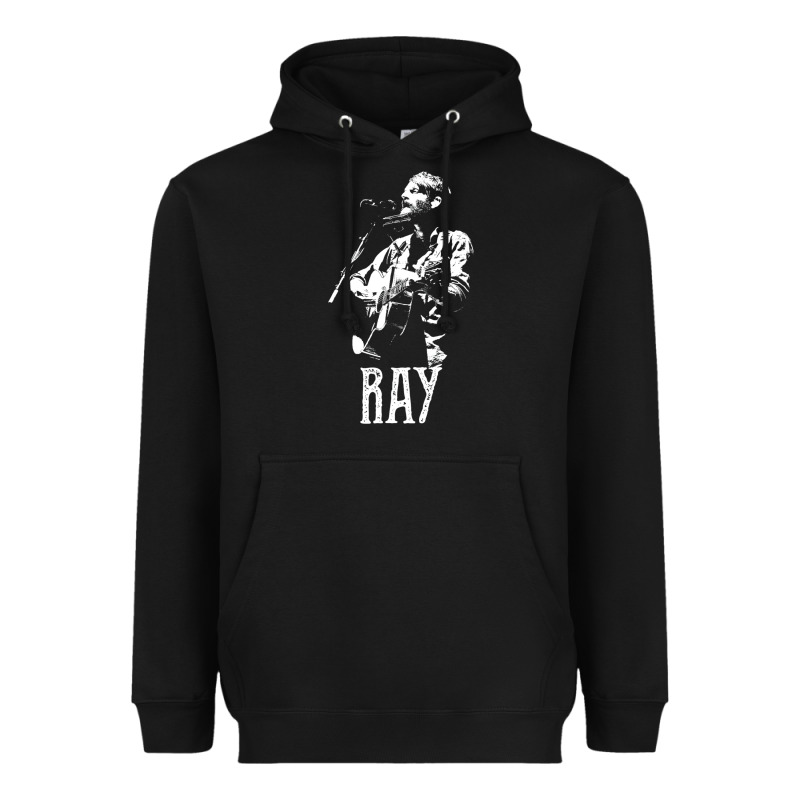 Ray Lamontagne   White Stencil 1 Heavyweight Hoodie by tuanDangUi | Teevron