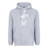 Heather Grey ray lamontagne   white stencil 1 Heavyweight Hoodie - tuanDangUi